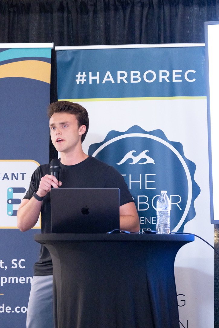 Thomas Kern presenting on stage